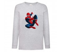 Лонгслив реглан Человек Паук 007 (Spider-Man) серый (SPM gry 007) 104 см