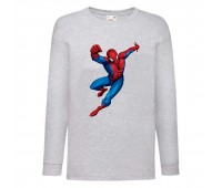 Лонгслив реглан Человек Паук 008 (Spider-Man) серый (SPM gry 008) 104 см