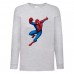 Лонгслив реглан Человек Паук 008 (Spider-Man) серый (SPM gry 008) 104 см
