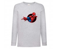 Лонгслив реглан Человек Паук 009 (Spider-Man) серый (SPM gry 009) 104 см