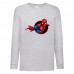 Лонгслив реглан Человек Паук 009 (Spider-Man) серый (SPM gry 009) 128 см
