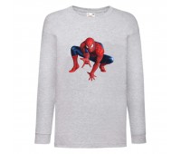 Лонгслив реглан Человек Паук 0015 (Spider-Man) серый (SPM gry 0015) 104 см