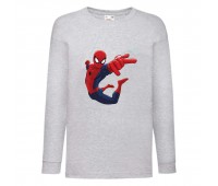 Лонгслив реглан Человек Паук 0017 (Spider-Man) серый (SPM gry 0017) 104 см
