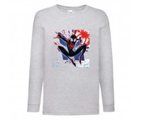 Лонгслив реглан Человек Паук 0025 (Spider-Man) серый (SPM gry 0025) 104 см