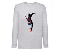 Лонгслив реглан Человек Паук 0026 (Spider-Man) серый (SPM gry 0026) 104 см