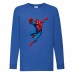 Лонгслив реглан Человек Паук 008 (Spider-Man) синий (SPM blu 008) 104 см