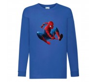 Лонгслив реглан Человек Паук 0010 (Spider-Man) синий (SPM blu 0010) 104 см
