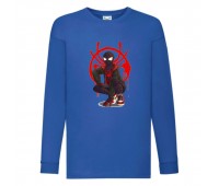 Лонгслив реглан Человек Паук 0012 (Spider-Man) синий (SPM blu 0012) 104 см