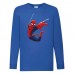 Лонгслив реглан Человек Паук 0017 (Spider-Man) синий (SPM blu 0017) 104 см