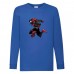 Лонгслив реглан Человек Паук 0019 (Spider-Man) синий (SPM blu 0019) 104 см
