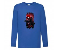 Лонгслив реглан Человек Паук 0022 (Spider-Man) синий (SPM blu 0022) 104 см