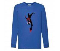 Лонгслив реглан Человек Паук 0026 (Spider-Man) синий (SPM blu 0026) 104 см