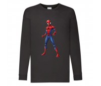 Лонгслив реглан Человек Паук 001 (Spider-Man) черный (SPM blc 001) 104 см
