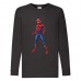 Лонгслив реглан Человек Паук 001 (Spider-Man) черный (SPM blc 001) 128 см