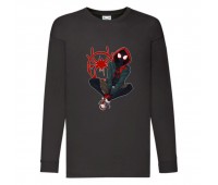 Лонгслив реглан Человек Паук 003 (Spider-Man) черный (SPM blc 003) 104 см