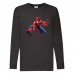 Лонгслив реглан Человек Паук 005 (Spider-Man) черный (SPM blc 005) 140 см