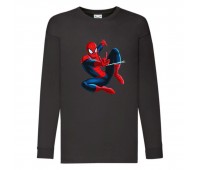 Лонгслив реглан Человек Паук 007 (Spider-Man) черный (SPM blc 007) 104 см