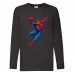 Лонгслив реглан Человек Паук 008 (Spider-Man) черный (SPM blc 008) 128 см