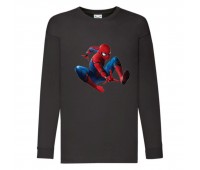 Лонгслив реглан Человек Паук 0010 (Spider-Man) черный (SPM blc 0010) 104 см