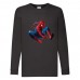 Лонгслив реглан Человек Паук 0010 (Spider-Man) черный (SPM blc 0010) 128 см