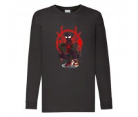 Лонгслив реглан Человек Паук 0012 (Spider-Man) черный (SPM blc 0012) 104 см