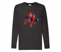 Лонгслив реглан Человек Паук 0015 (Spider-Man) черный (SPM blc 0015) 104 см