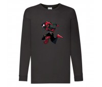 Лонгслив реглан Человек Паук 0019 (Spider-Man) черный (SPM blc 0019) 104 см