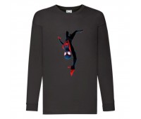 Лонгслив реглан Человек Паук 0026 (Spider-Man) черный (SPM blc 0026) 104 см
