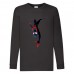 Лонгслив реглан Человек Паук 0026 (Spider-Man) черный (SPM blc 0026) 104 см