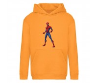 Худи детская  Человек Паук 001 (Spider Man) оранжевая (SPM orn 001) 116 см