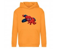 Худи детская  Человек Паук 004 (Spider Man) оранжевая (SPM orn 004) 116 см