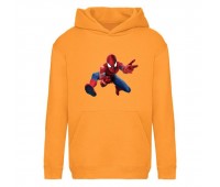 Худи детская  Человек Паук 005 (Spider Man) оранжевая (SPM orn 005) 116 см