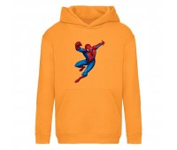 Худи детская  Человек Паук 008 (Spider Man) оранжевая (SPM orn 008) 116 см
