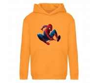 Худи детская  Человек Паук 0010 (Spider Man) оранжевая (SPM orn 0010) 116 см