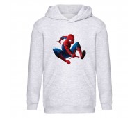Худи детская  Человек Паук 0010 (Spider Man) серый (SPM gry 0010) 116 см
