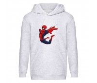 Худи детская  Человек Паук 0017 (Spider Man) серый (SPM gry 0017) 116 см