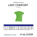 Женская футболка JHK LADY REGULAR COMFORT, размер L, Черная (TSRLCMF-BL)
