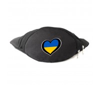 Сумка Бананка на пояс с Символикой Украины (UA-003) Cappuccino Toys черная