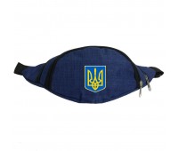 Сумка Бананка на пояс с Символикой Украины (UA-005) Cappuccino Toys синяя