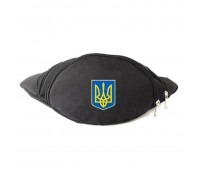 Сумка Бананка на пояс с Символикой Украины (UA-005) Cappuccino Toys черная