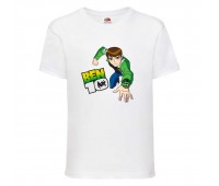 Футболка детская Ben 10- 0013 белая (BEN wh 0013) 104 см
