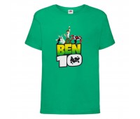 Футболка детская Ben 10- 006 зеленая (BEN grn 006) 104 см