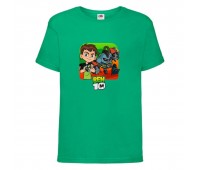 Футболка детская Ben 10- 009 зеленая (BEN grn 009) 104 см