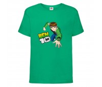 Футболка детская Ben 10- 0013 зеленая (BEN grn 0013) 104 см