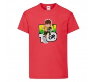 Футболка детская Ben 10- 005 красная (BEN red 005) 104 см