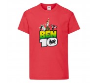 Футболка детская Ben 10- 006 красная (BEN red 006) 104 см