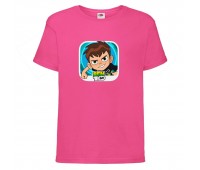 Футболка детская Ben 10- 004 малиновая (BEN crm 004) 104 см