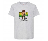 Футболка детская Ben 10- 005 серая (BEN gry 005) 104 см