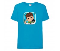 Футболка детская Ben 10- 004 синяя (BEN blu 004) 104 см