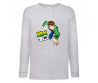Лонгслив реглан Ben 10 0013 серый (BEN gry 0013) 104 см